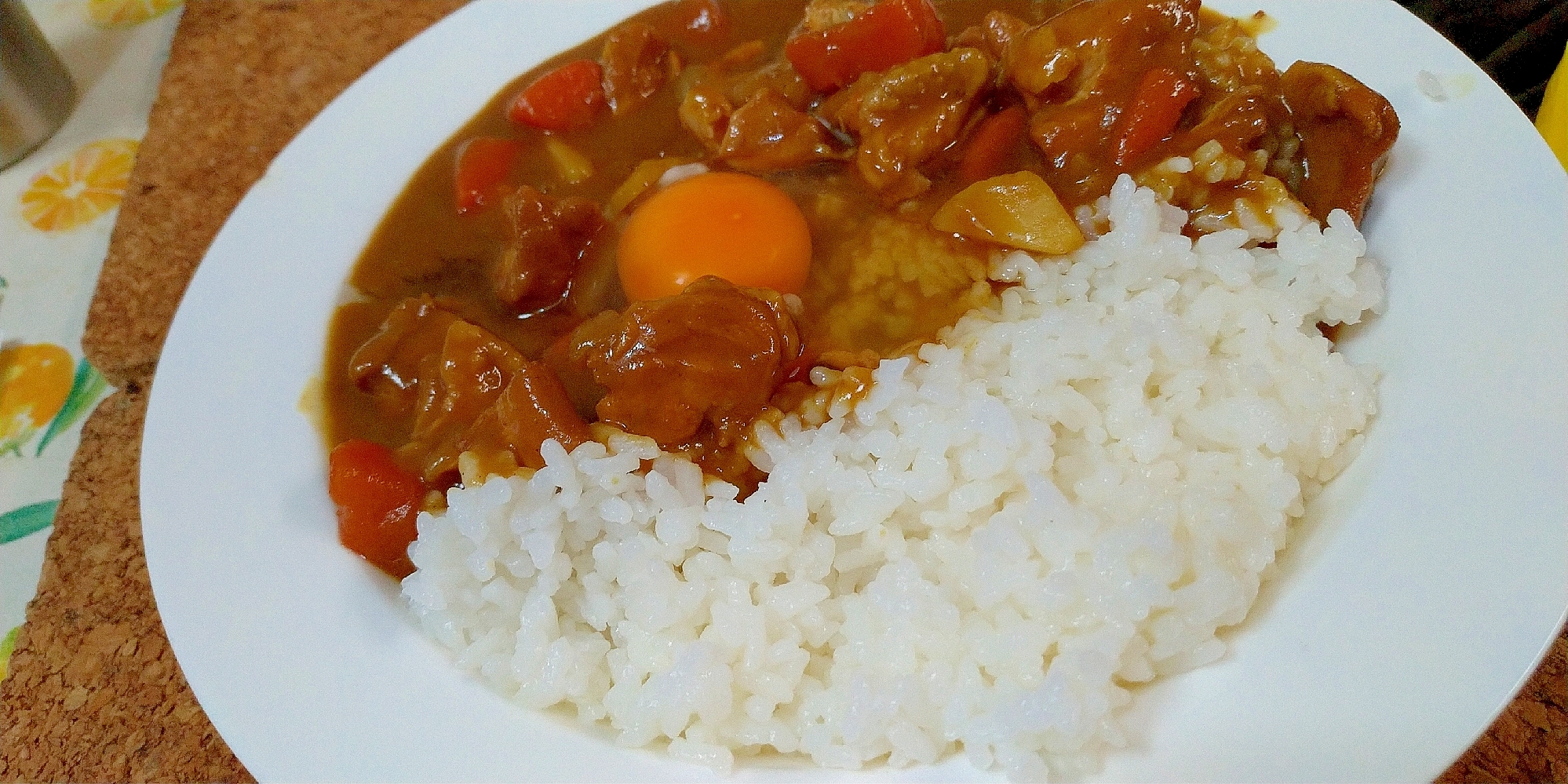 たまごオンチキンカレーライス