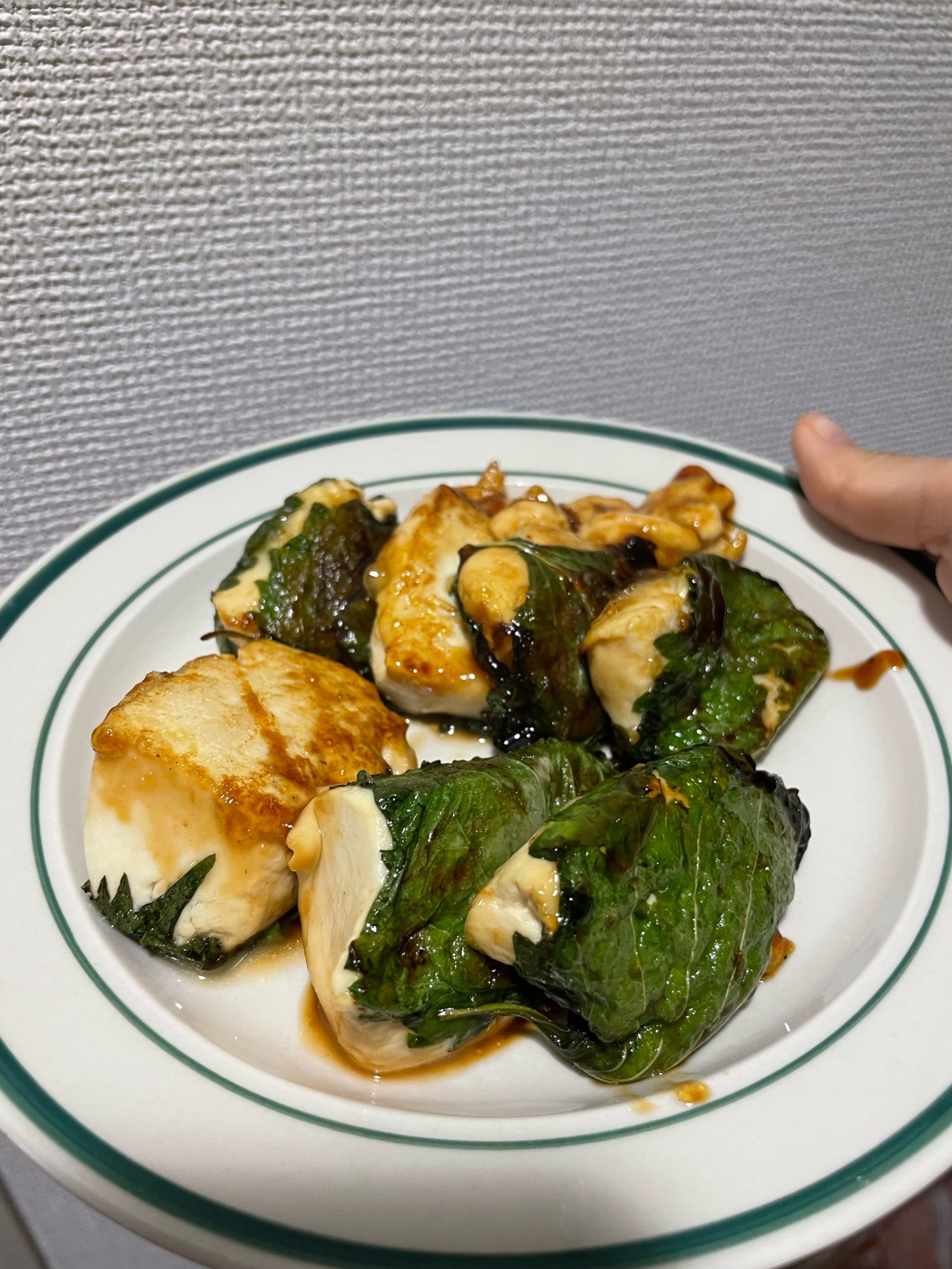 【100円以下副菜】豆腐の大葉巻き(甘酢風)