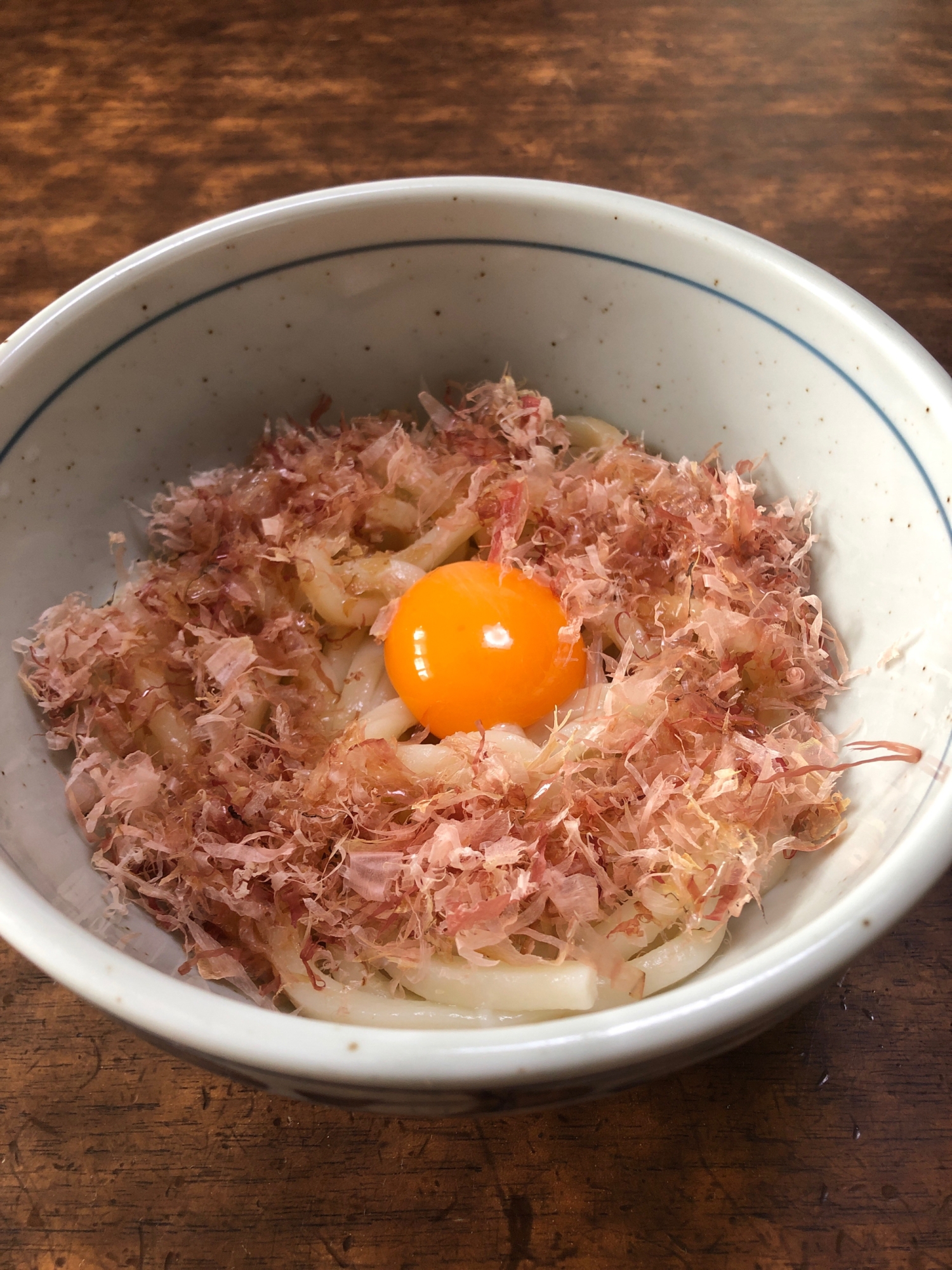 簡単！時短！釜玉風うどん