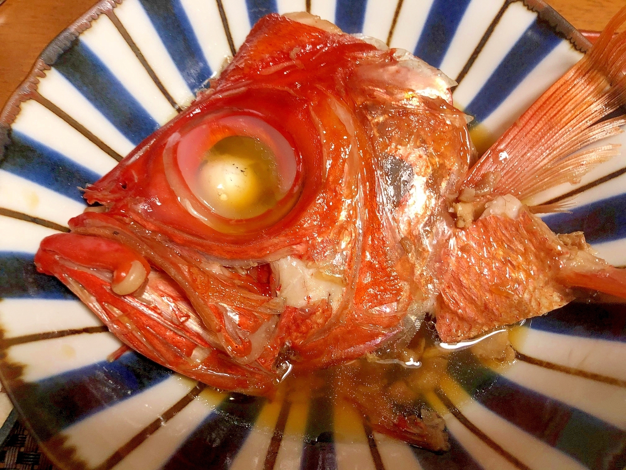 金目鯛のカブト煮