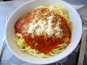 市販のミートソース缶に一手間 絶品パスタ レシピ 作り方 By まろんぱんまん 楽天レシピ