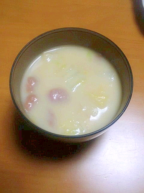 白菜クリームスープ