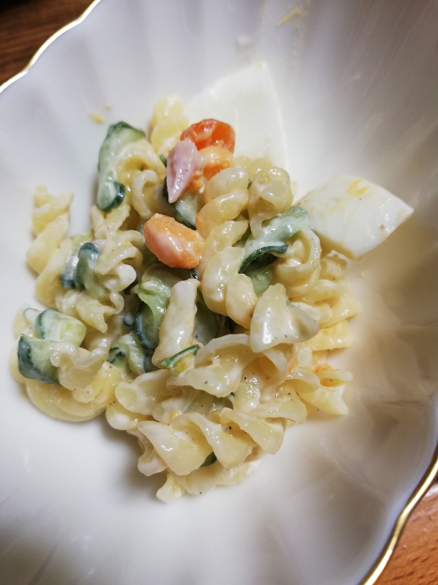 きゅうりとゆで卵のマカロニサラダ レシピ 作り方 By Ake Me 楽天レシピ