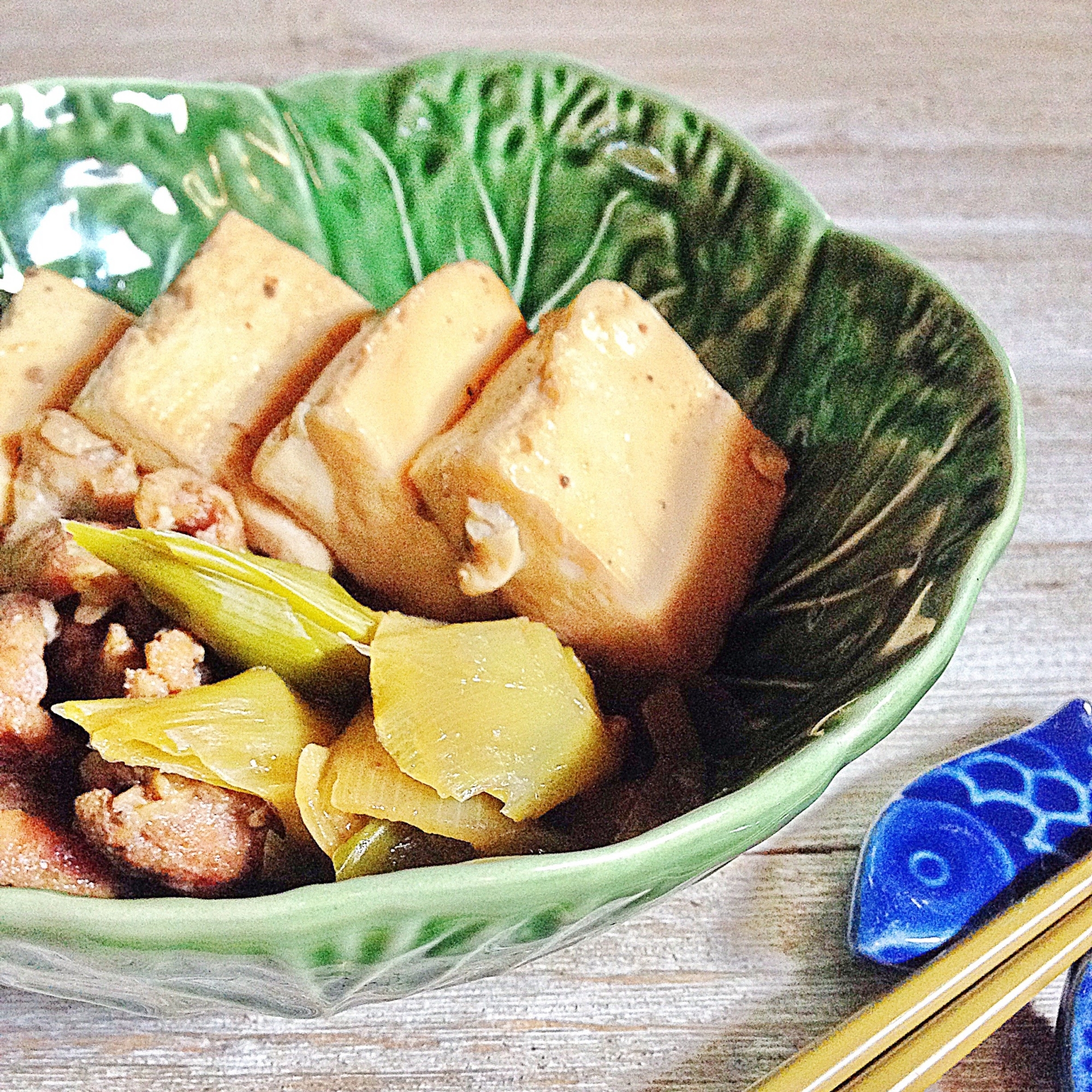 ほっこりする味♩肉豆腐