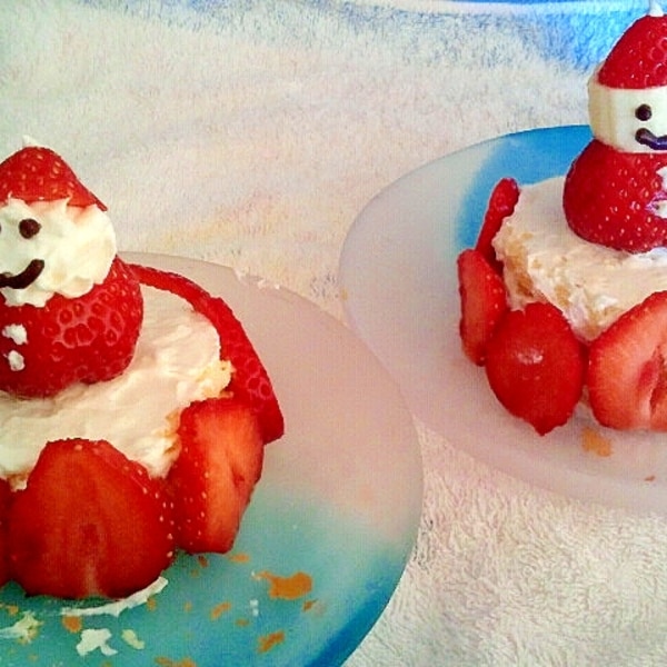幼児向け いちごサンタのプチケーキ レシピ 作り方 By ちょこあくび 楽天レシピ 幼児向け いちごサンタのプチケーキ レシピ 作り方 By ちょこあくび 楽天レシピ