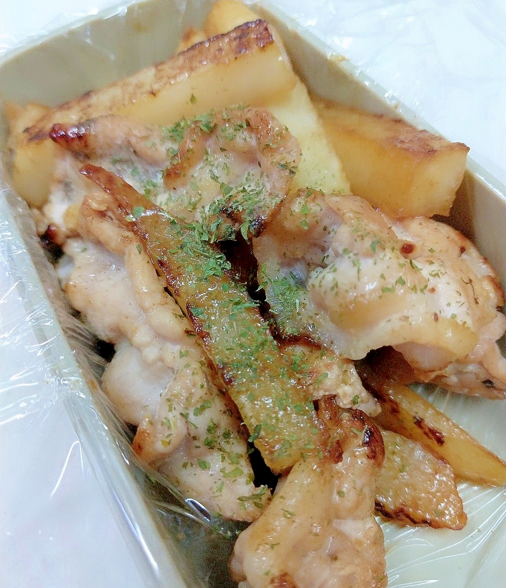 簡単！(^^)豚肉と長芋のバター醤油炒め♪