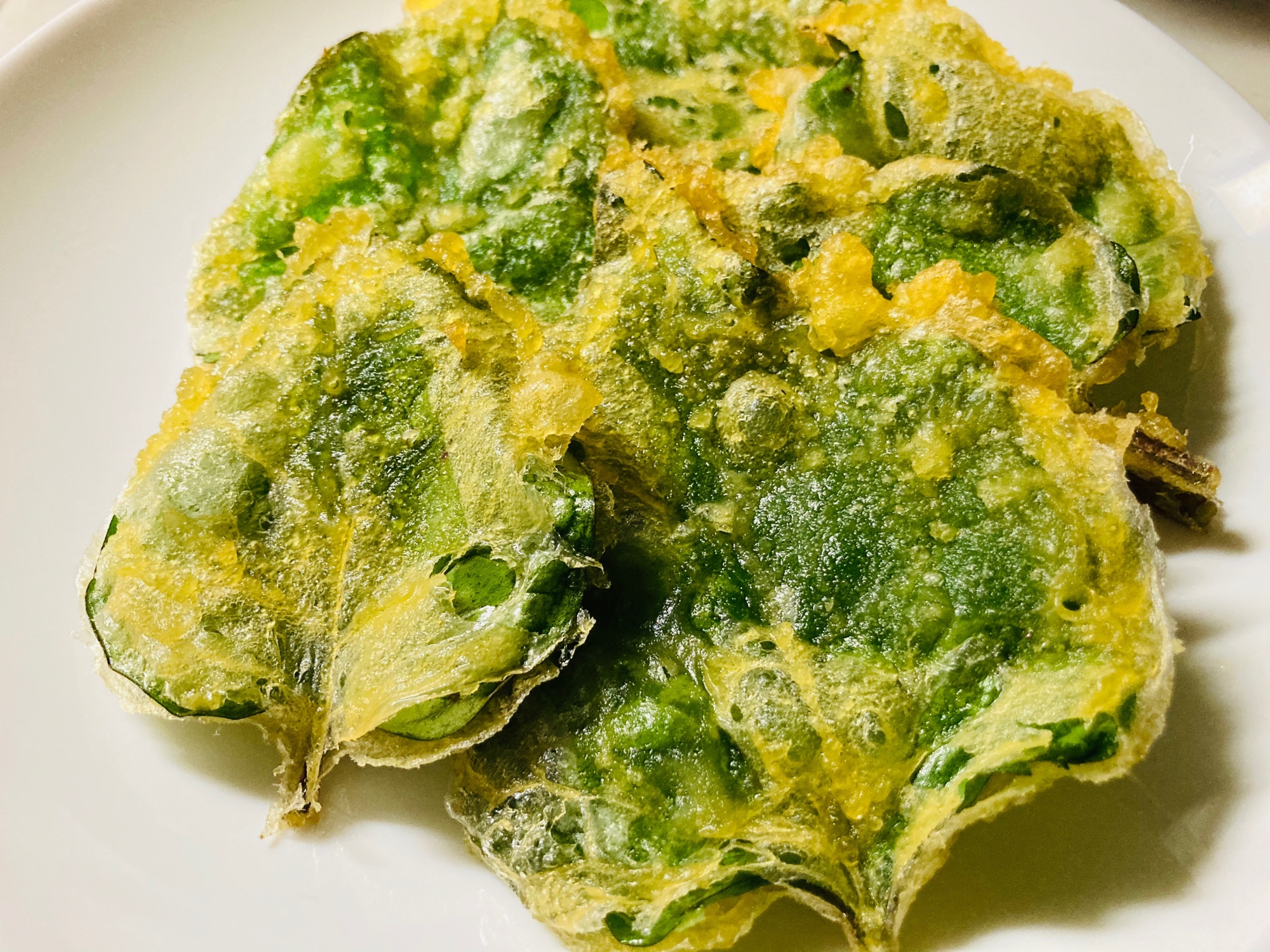 サクッと美味しい♪つるむらさきの天ぷら