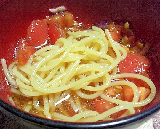 パスタでイタリアン風つけ麺