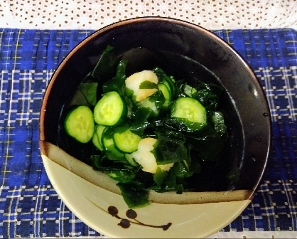 簡単！じゅわー～お麩入り酢の物