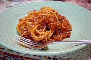 ♪家庭で簡単に作れる本格ミートスパゲッティ♪