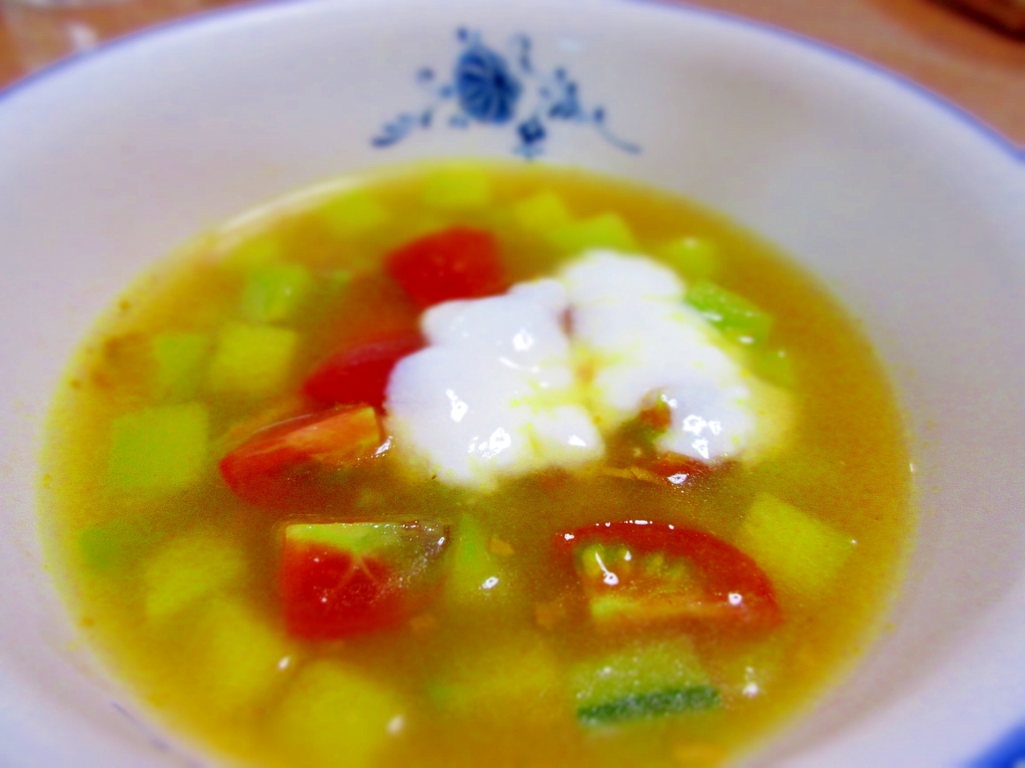 きゅうりのカレースープ
