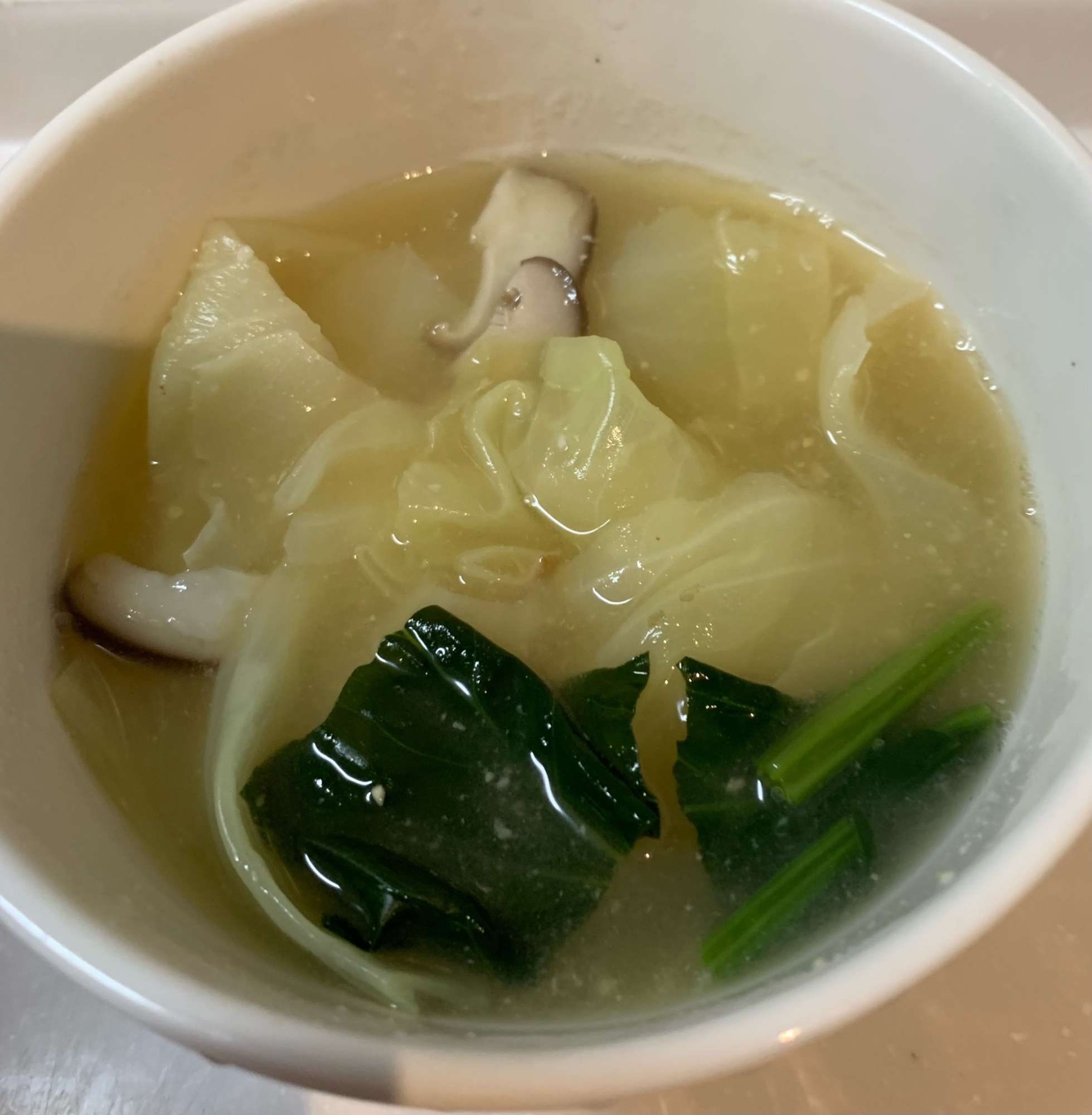 冷凍野菜で作る味噌汁