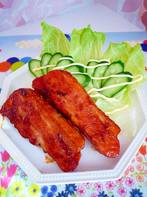 ベーコンのケチャップソテー♪