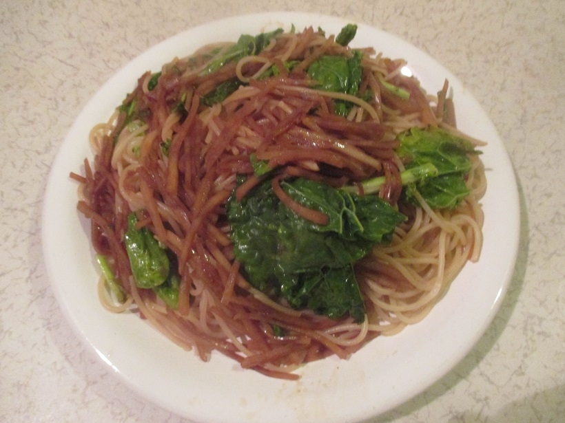 じゃがバター醤油のパスタ