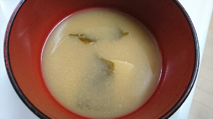 筍と板わかめのお味噌汁