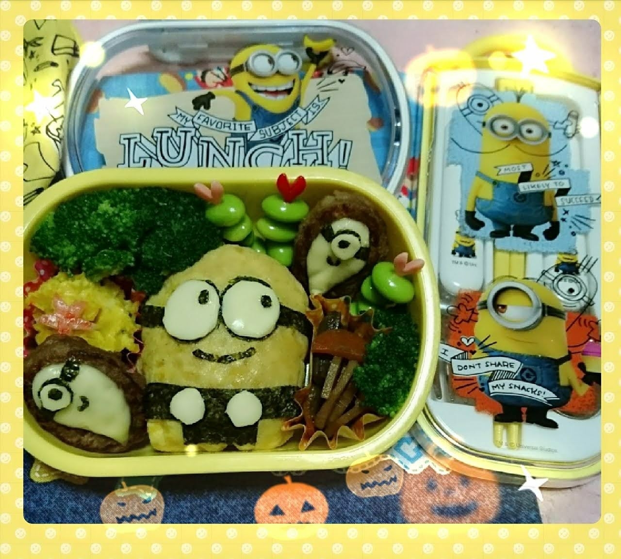 キャラ弁 ミニオン ちょっとハロウィン レシピ 作り方 By 3moon Wy 楽天レシピ