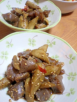 ごぼうとこんにゃく ピリ辛ニンニク煮 レシピ 作り方 By ぺるく ろ 楽天レシピ ごぼうとこんにゃく ピリ辛ニンニク煮 レシピ 作り方 By ぺるく ろ 楽天レシピ