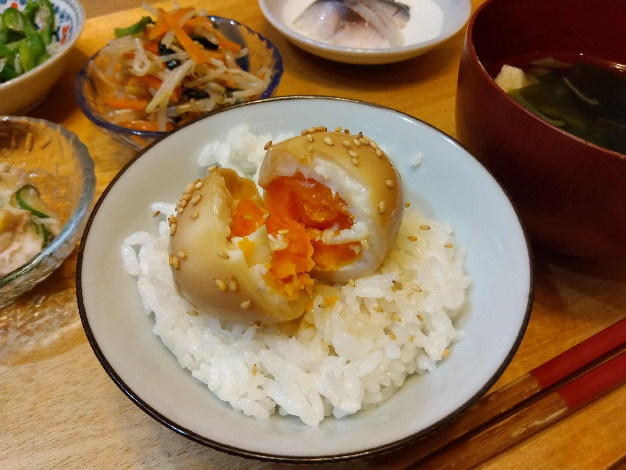 絶対おいしいやつ♡味玉ごはん