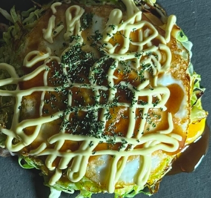 とろろ芋入りお好み焼き