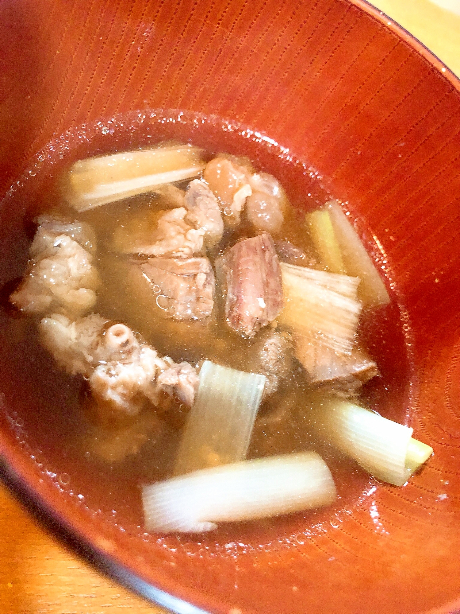 うまいち！うまに！うまみ！牛すね肉のスープ♡