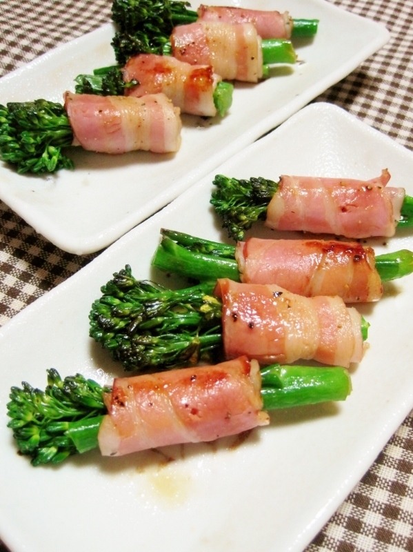 簡単うまっ 茎ブロッコリーのベーコン巻き レシピ 作り方 By yamat 楽天レシピ