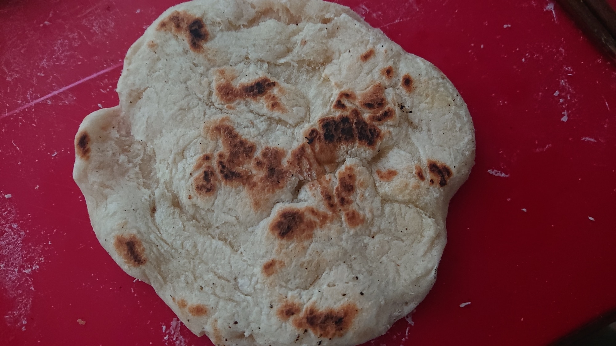 強力粉と薄力粉でナン レシピ 作り方 By 膝小僧 楽天レシピ