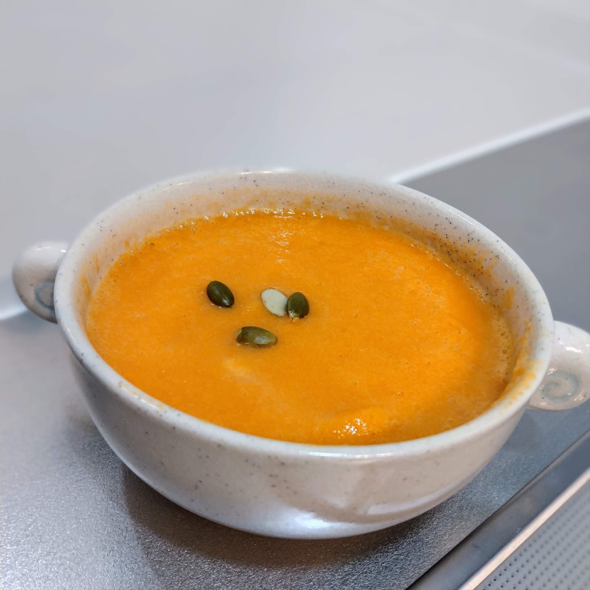 【ソイリッチ】簡単!豆乳にんじんポタージュ♪