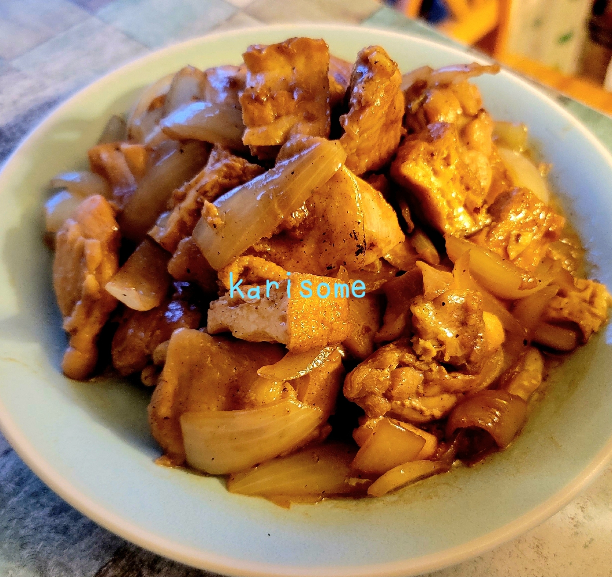 簡単！鶏ももと厚揚げのオイスター炒め♪【作り置き】