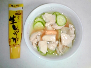 冷やしても温めても美味！　鶏肉の生姜あんかけ