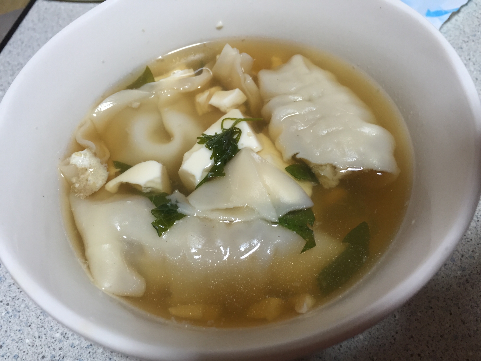 シソ餃子スープ