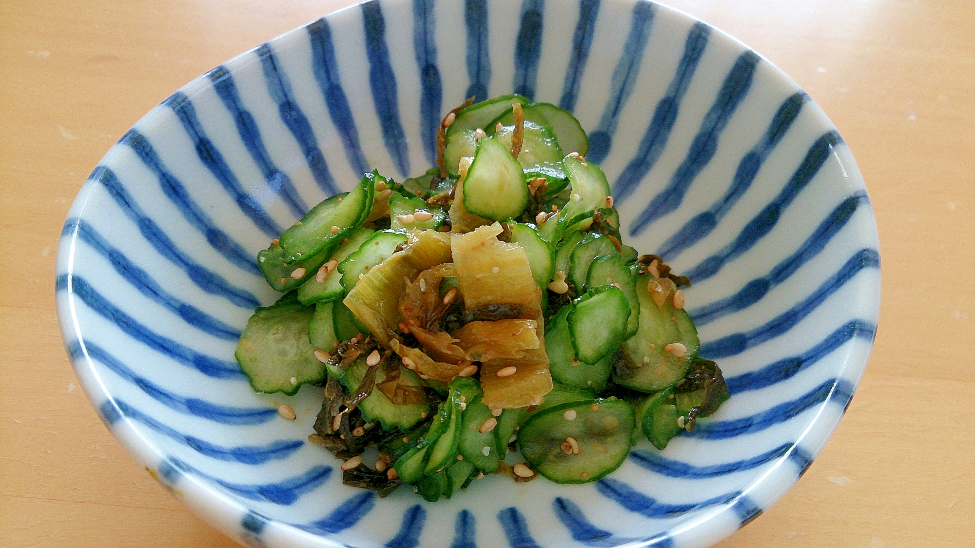 簡単おつまみ☆きゅうりの明太高菜和え