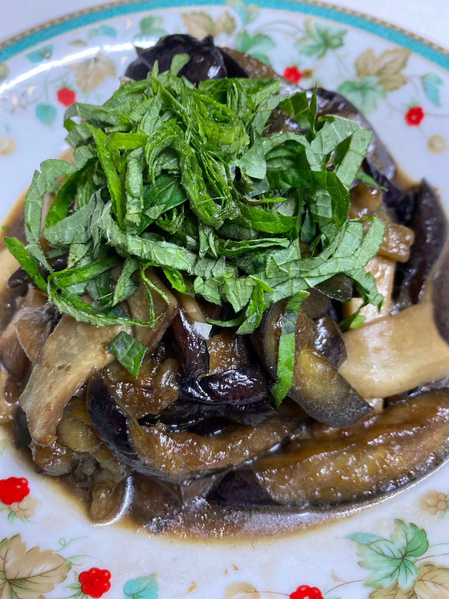茄子とエリンギのめんつゆ煮☘️