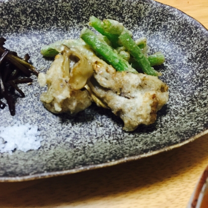 サクサク、全粒粉で天ぷら（マクロビ）