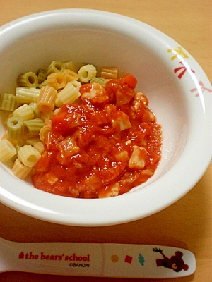 【離乳食後期】トマトピューレで作るトマトソース