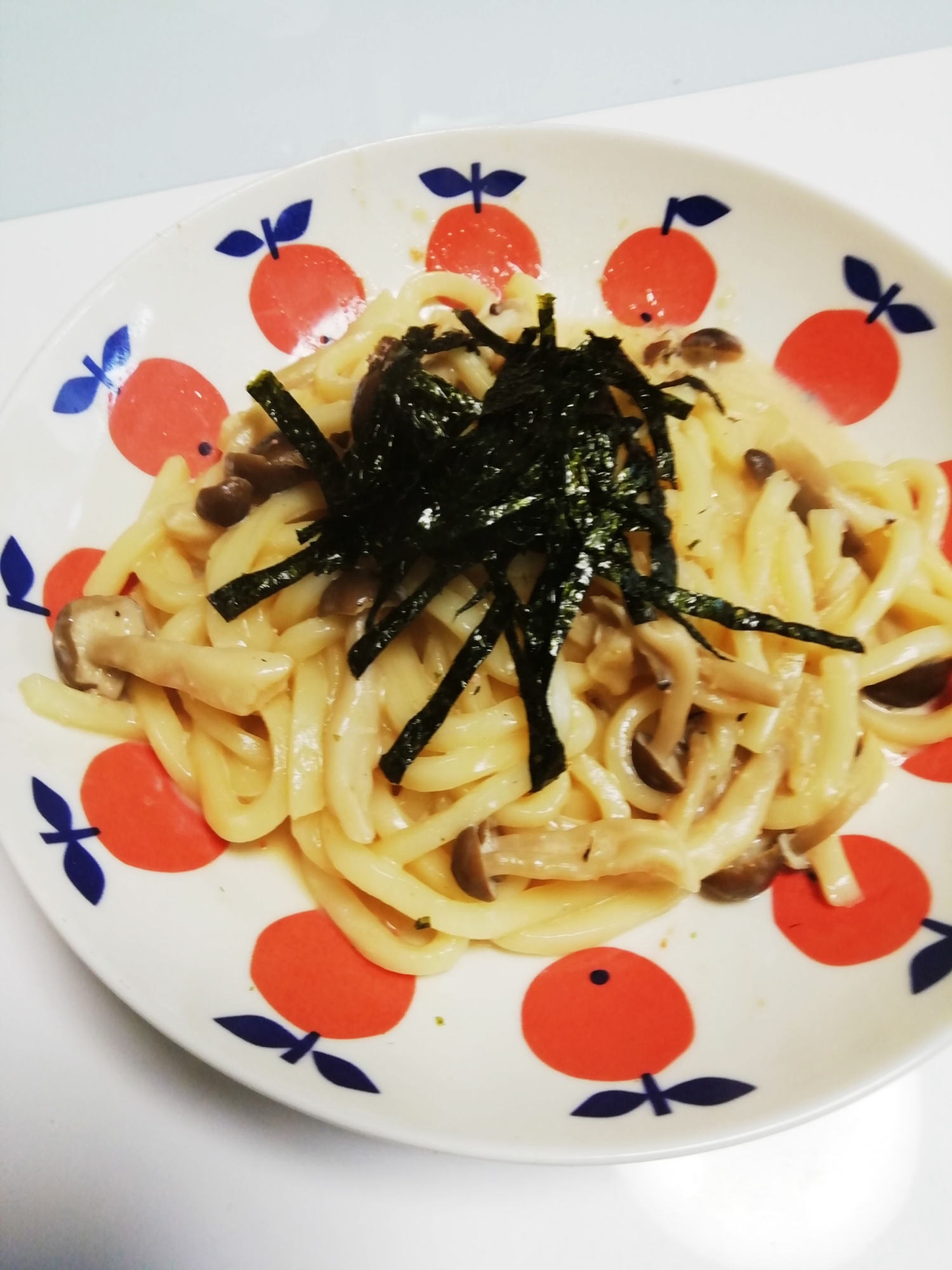 ズボラの極み！明太子うどんパスタ