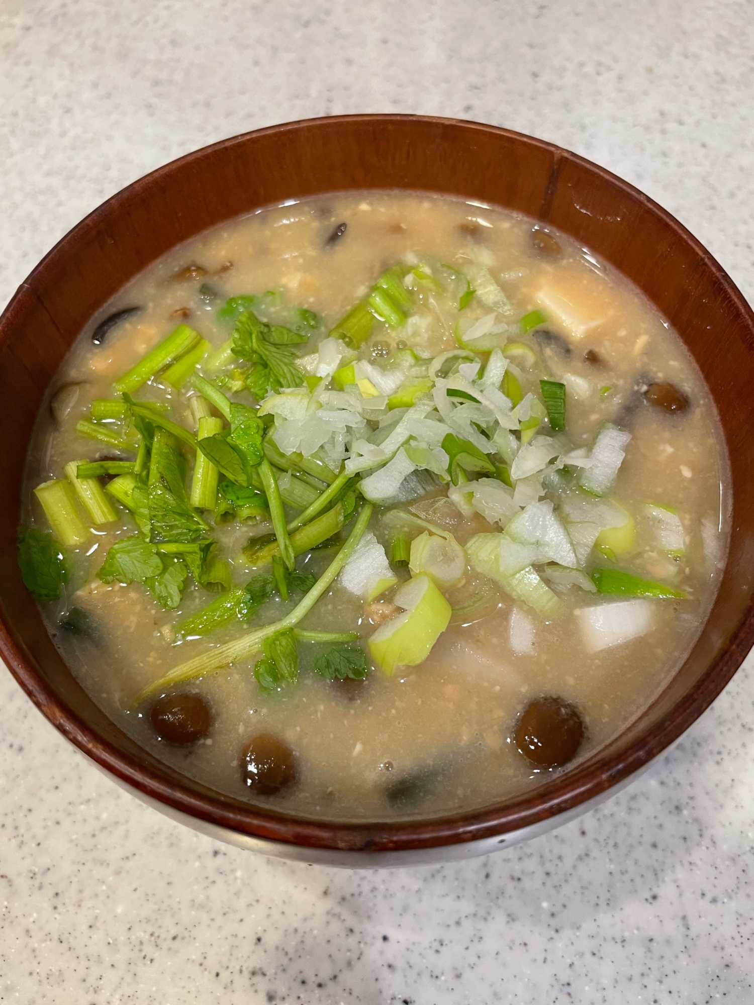 これで風邪知らず！田舎の納豆汁⭐️