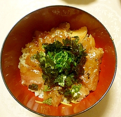 鯛の梅ダレ丼