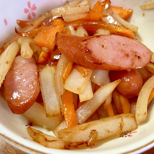 人参 玉ねぎ ウィンナーの炒め物 レシピ 作り方 By 水玉模様 楽天レシピ 人参 玉ねぎ ウィンナーの炒め物 レシピ 作り方 By 水玉模様 楽天レシピ
