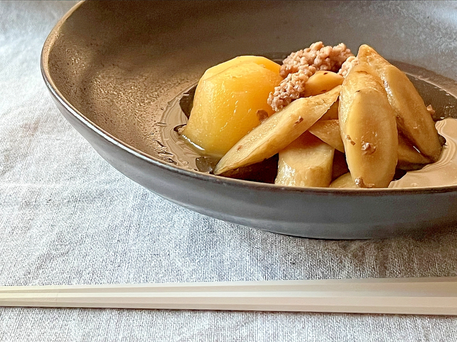 ごぼうとじゃがいものさっぱり煮