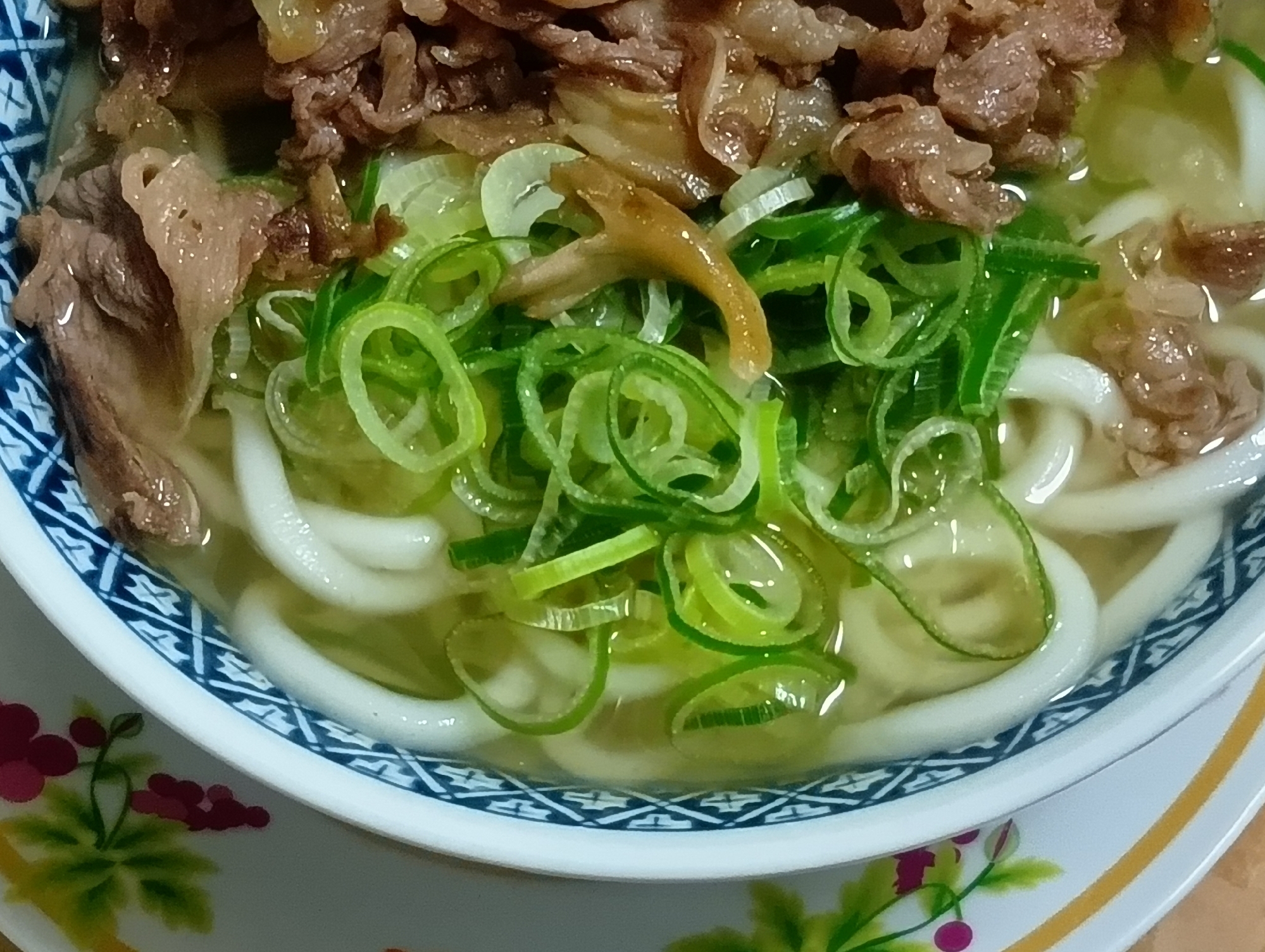 舞茸と牛スライス肉 de 肉うどん