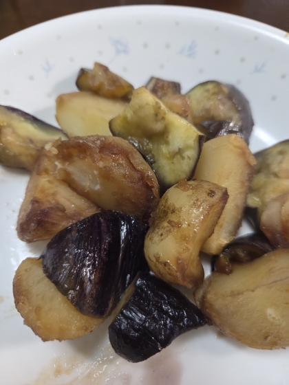 なすとじゃがいもの簡単炒め