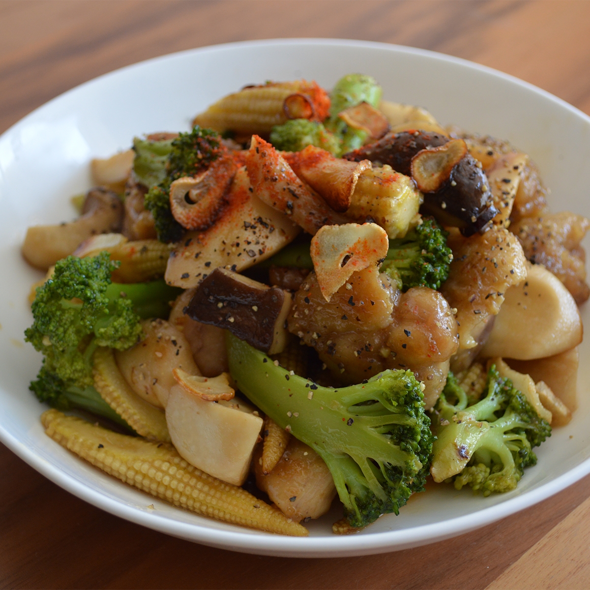 鶏肉と野菜のガーリックペッパー炒め レシピ 作り方 By はるままぽん 管理栄養士 楽天レシピ