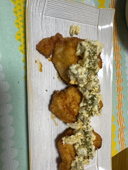 手作りタルタル！揚げないチキン南蛮