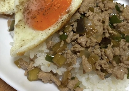 〜乾燥バジルでガパオライス〜