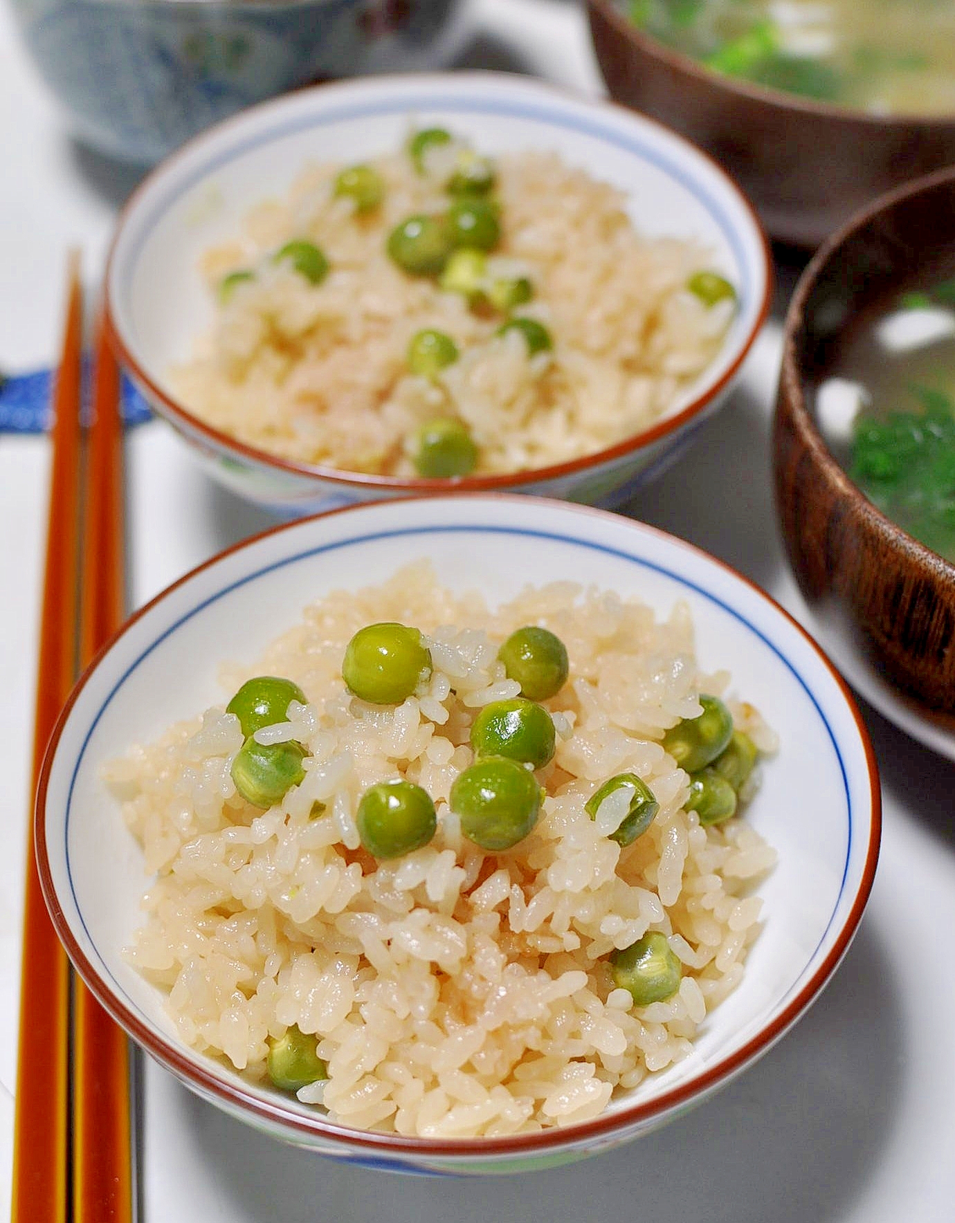 ふっくら美味しい♪グリンピースご飯