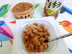 もろみ味噌と胡麻油の納豆 レシピ・作り方 by THANK YOU GOOD BYE ｜楽天レシピ