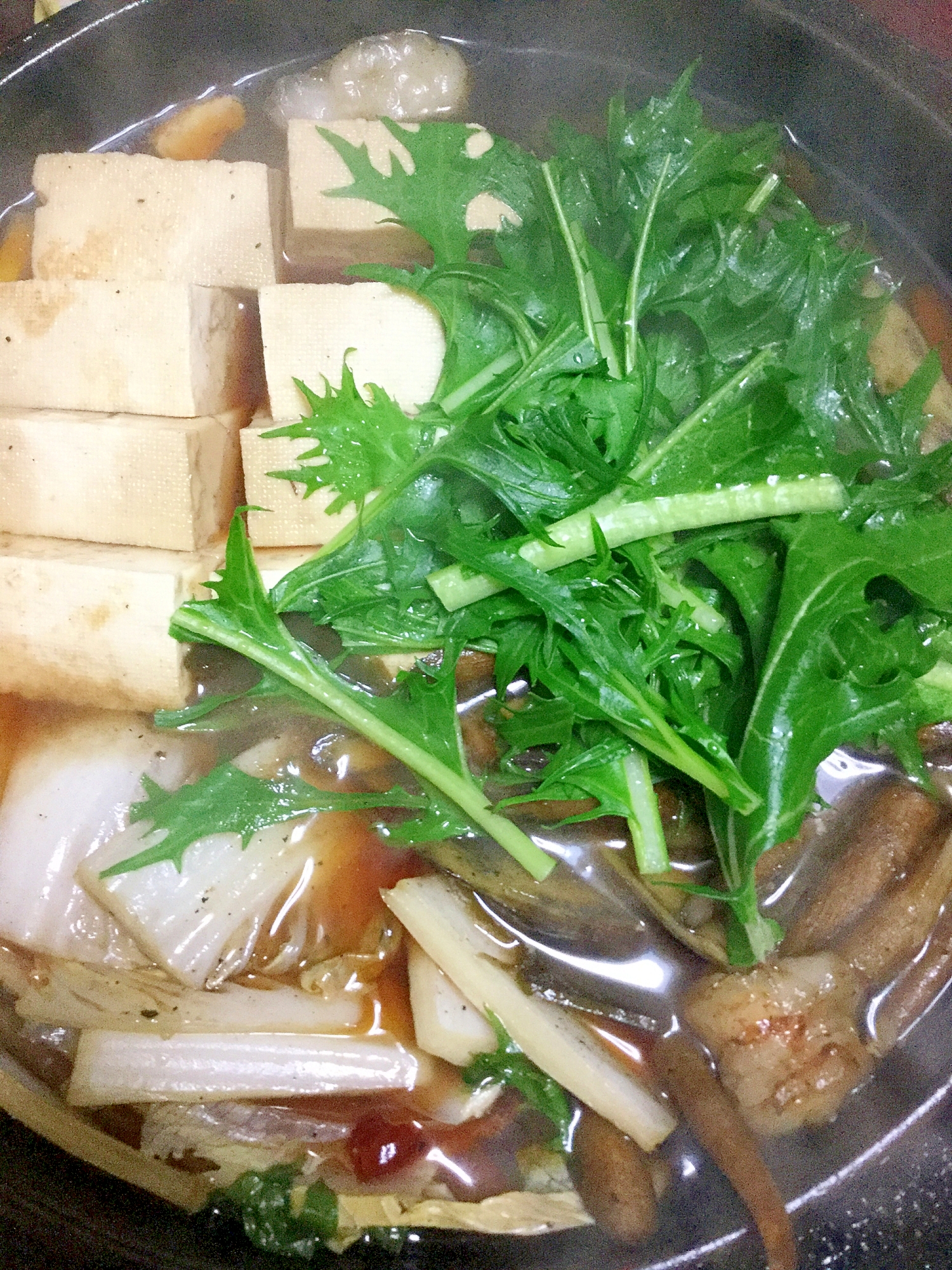 ハリハリすき焼き（水菜入り）