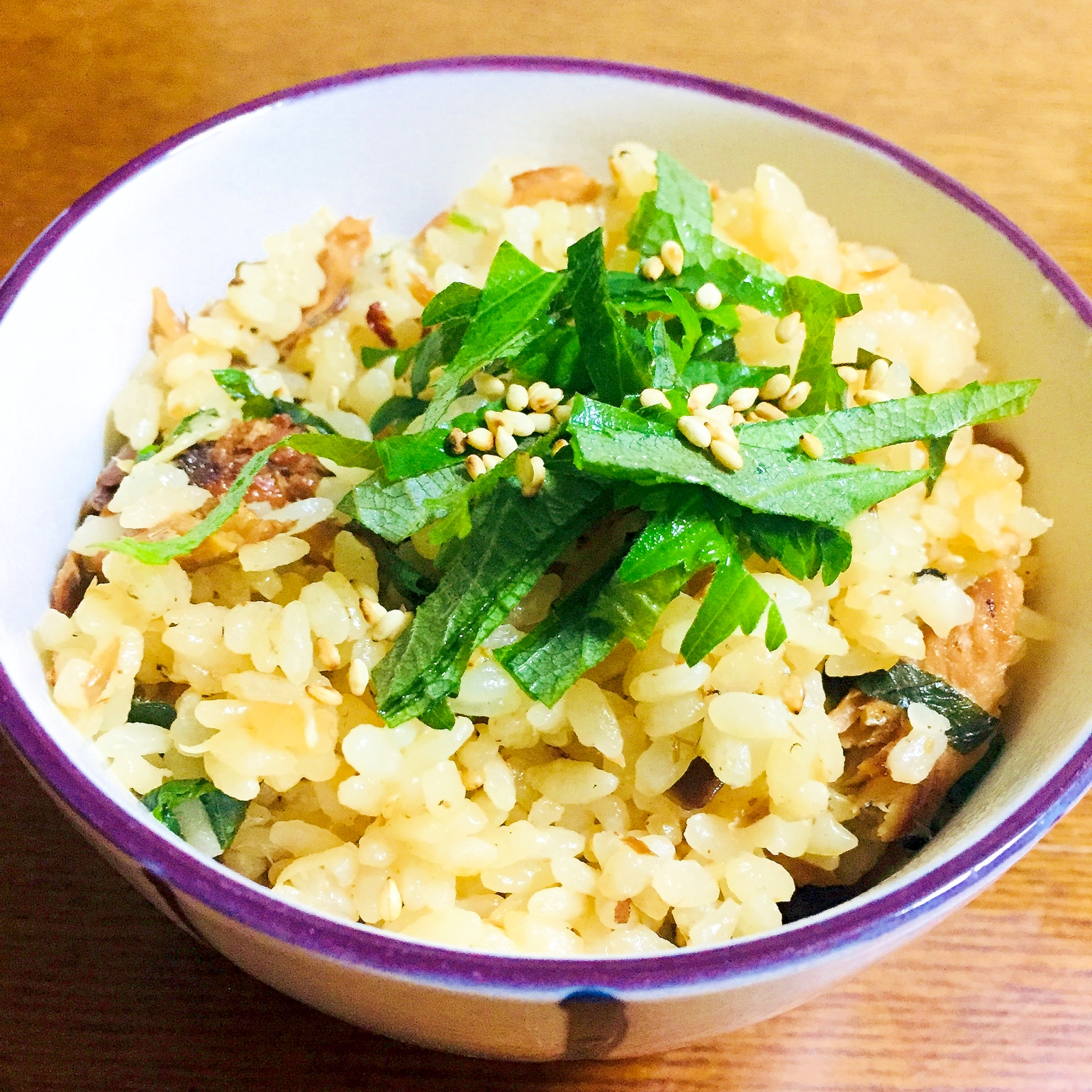 さんまの缶詰で炊き込みご飯♪