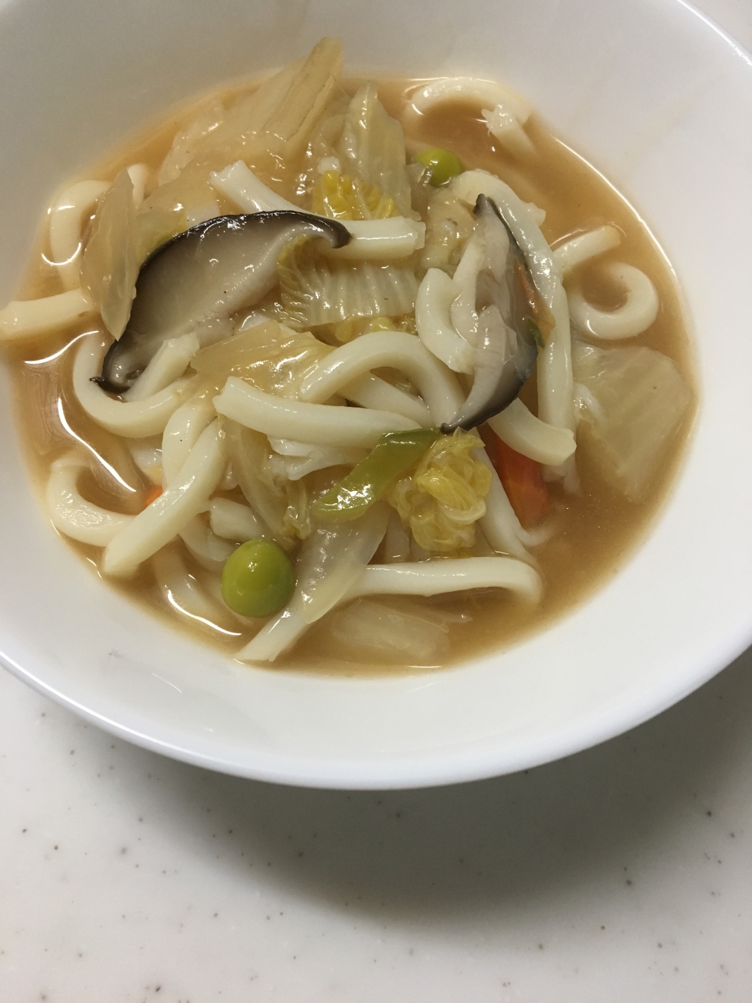 キノコたっぷり中華風うどん(^○^)