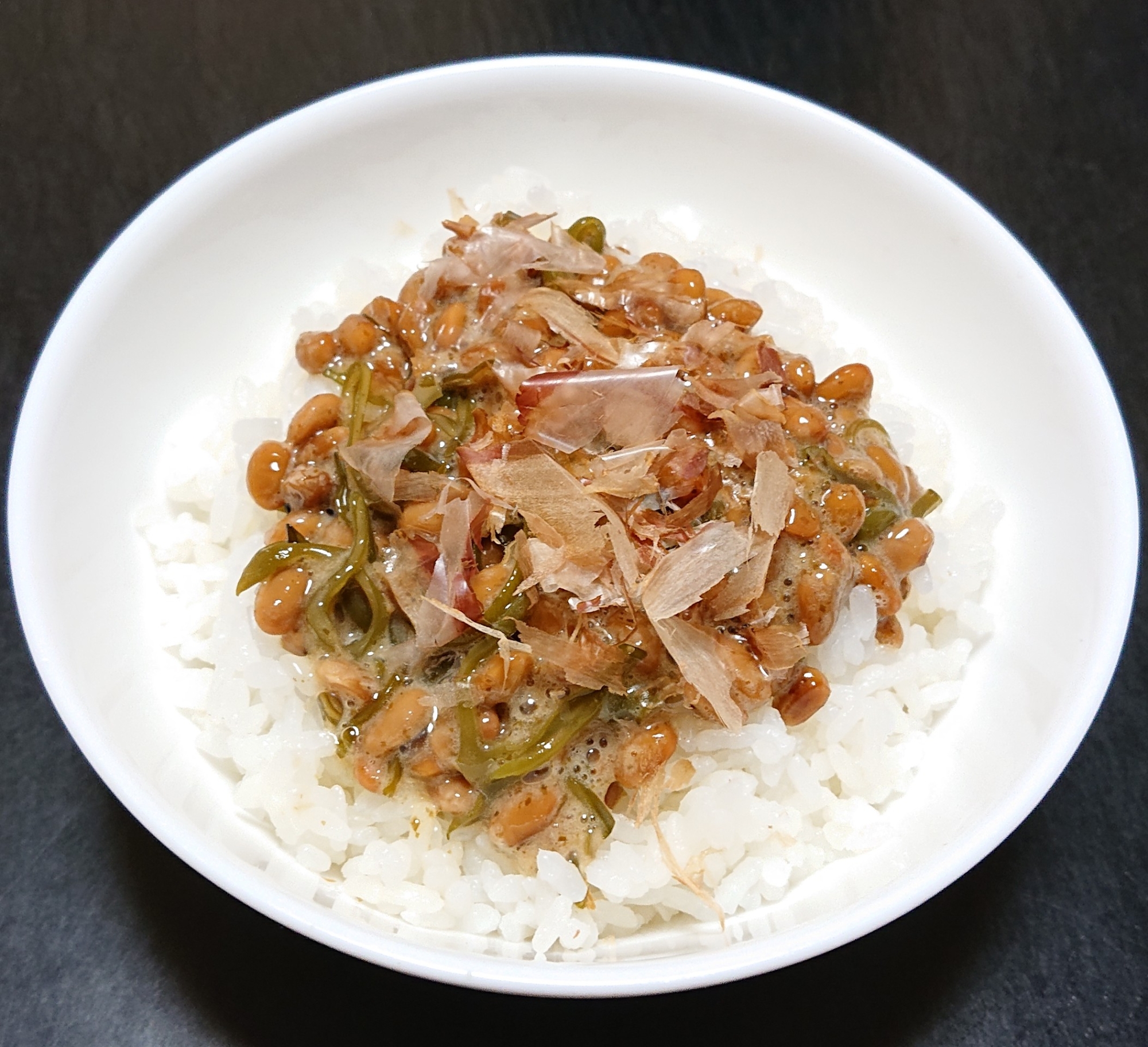めかぶ納豆ご飯